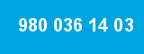 980 036 14 03 980 036 14 03
